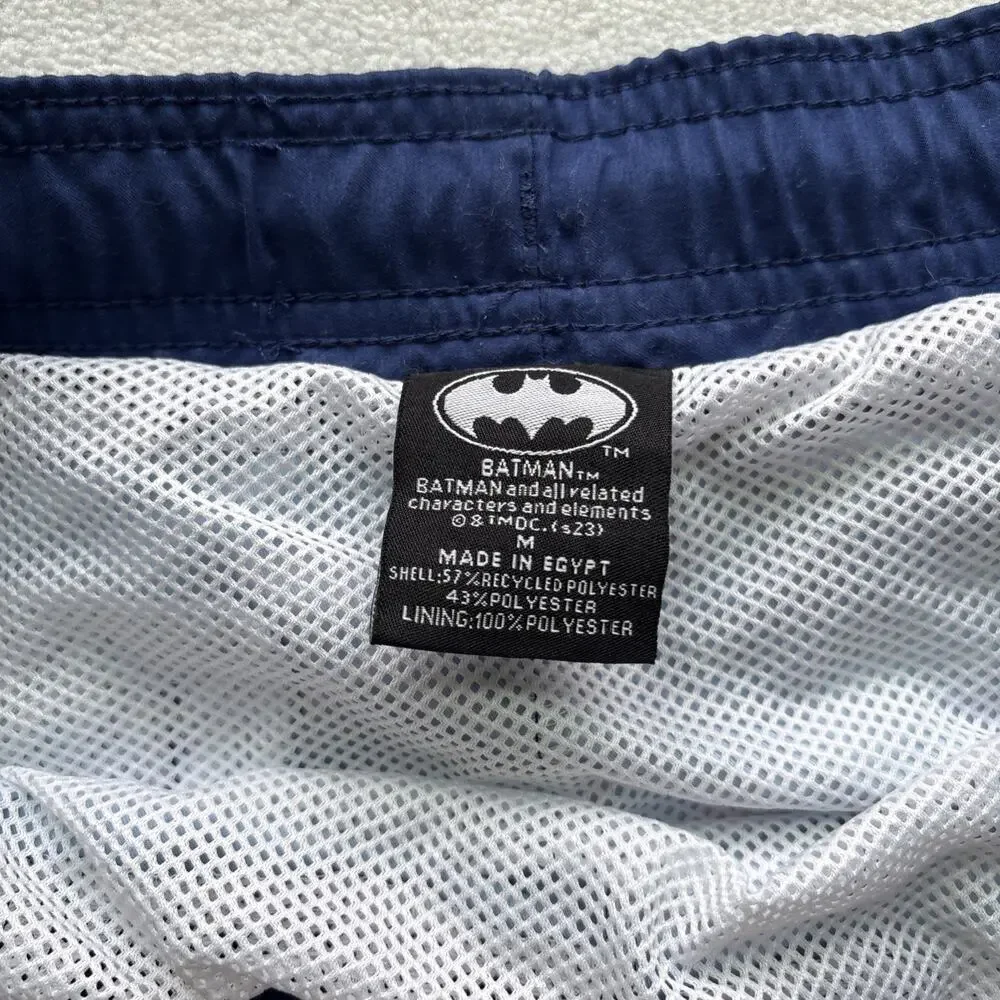 Batman Swim Trunks Mens Medium Blue Surfing Joker Tropical Board Shorts‎
